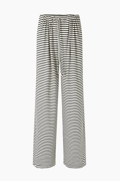 NPS Nova Pants Stripes - Ecru/Black - Nørgaard på Strøget