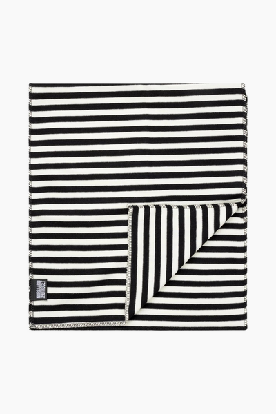 NPS Scarf Interlock - Black - Ecru -Norgaard paa Stroget