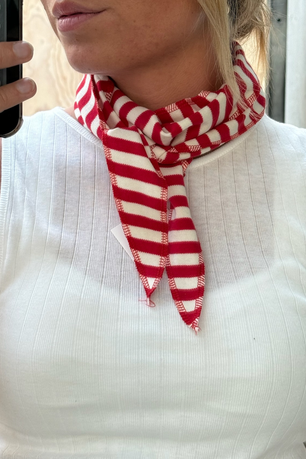 NPS Scarf Triangle - Red/Ecru - Nørgaard på Strøget