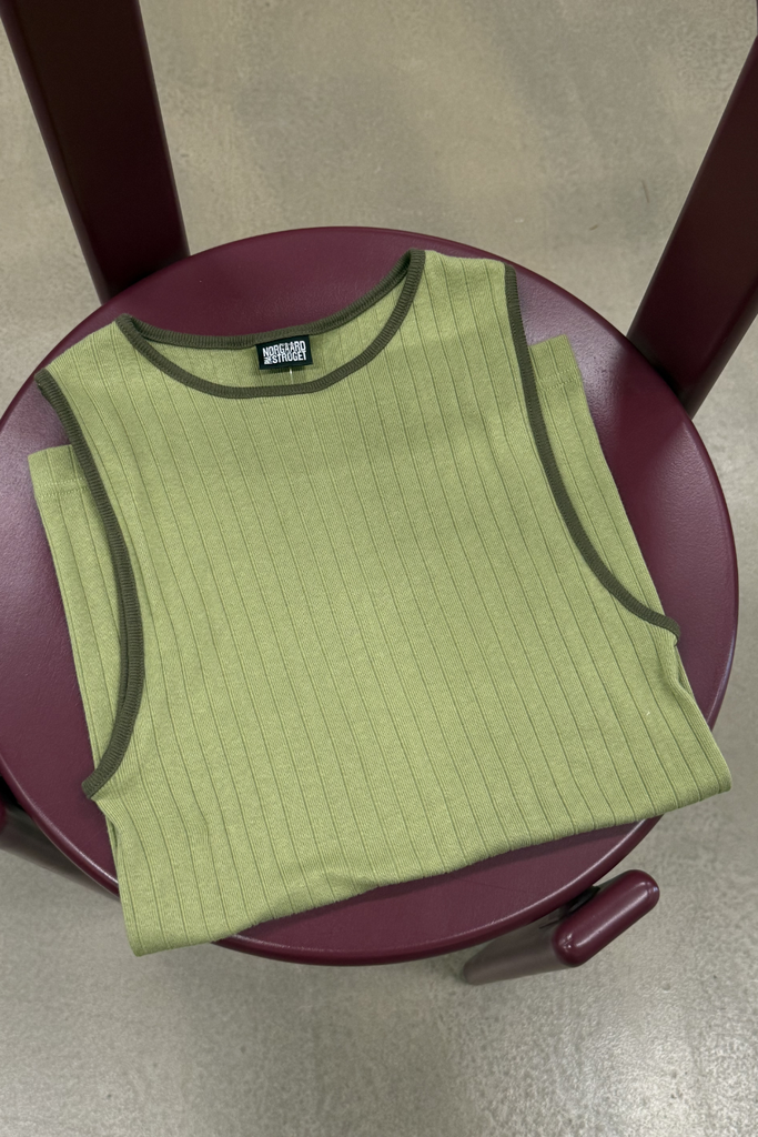 NPS Tank Top Kontrast - Moss/Olive - Nørgaard på Strøget