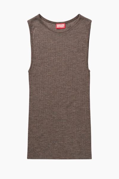 NPS Tank Top Wool - Brown - Nørgaard på Strøget