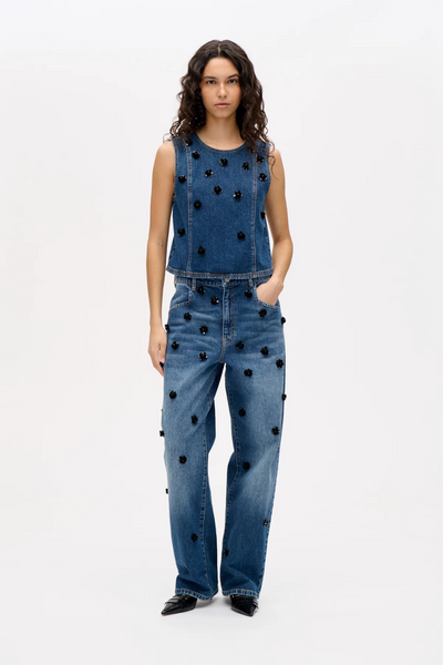 Narane Jeans - Denim Sequince Flower - Baum und Pferdgarten