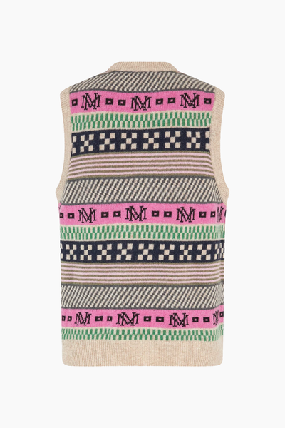 New Nordic Veneda Vest - MN Jacquard Multi - Mads Nørgaard