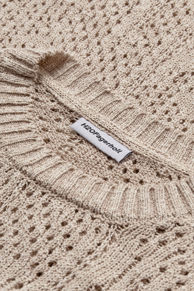 Nutto Crewneck Top - Creamy Grey - H2O Fagerholt-3