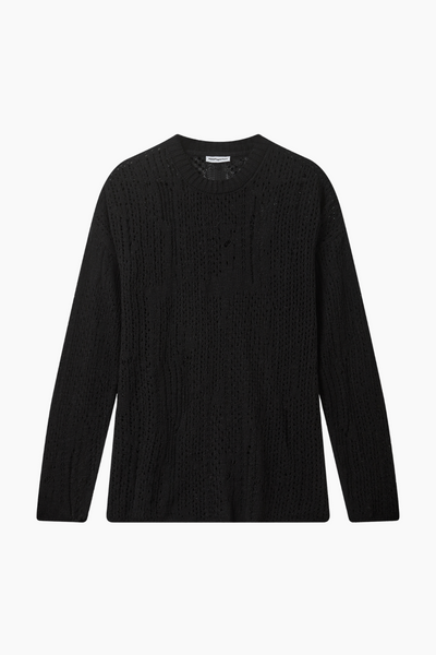 Nutto Crewneck Top - Deep Black - H2O Fagerholt