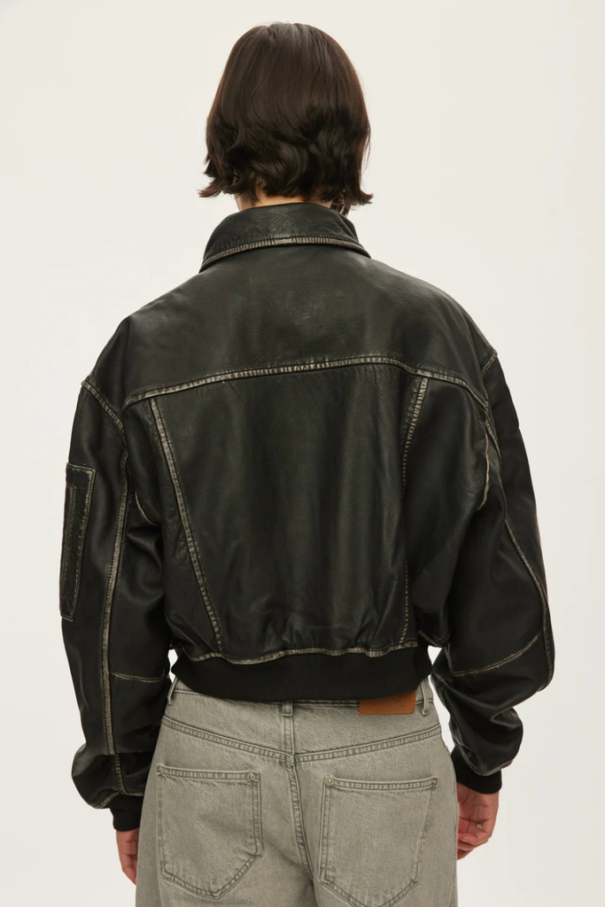 OSRocker Leather Bomber - Dark Oak - Oval Square