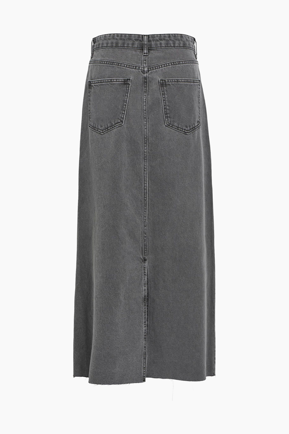 ObjHarlow Long Denim Skirt - Grey Denim - Object
