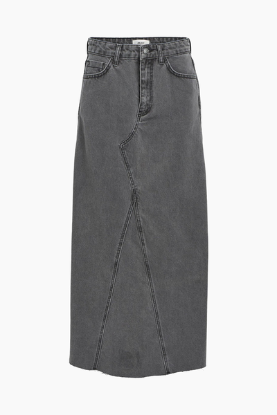 ObjHarlow Long Denim Skirt - Grey Denim - Object
