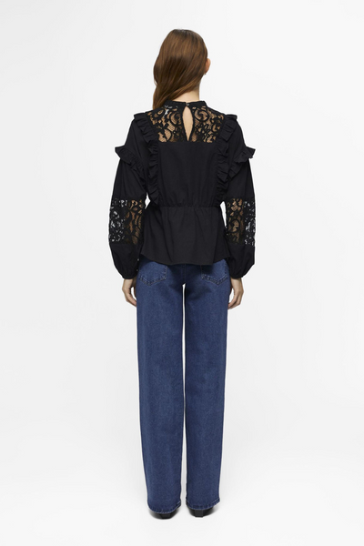 Objarienne New L/S Top - Black - Object