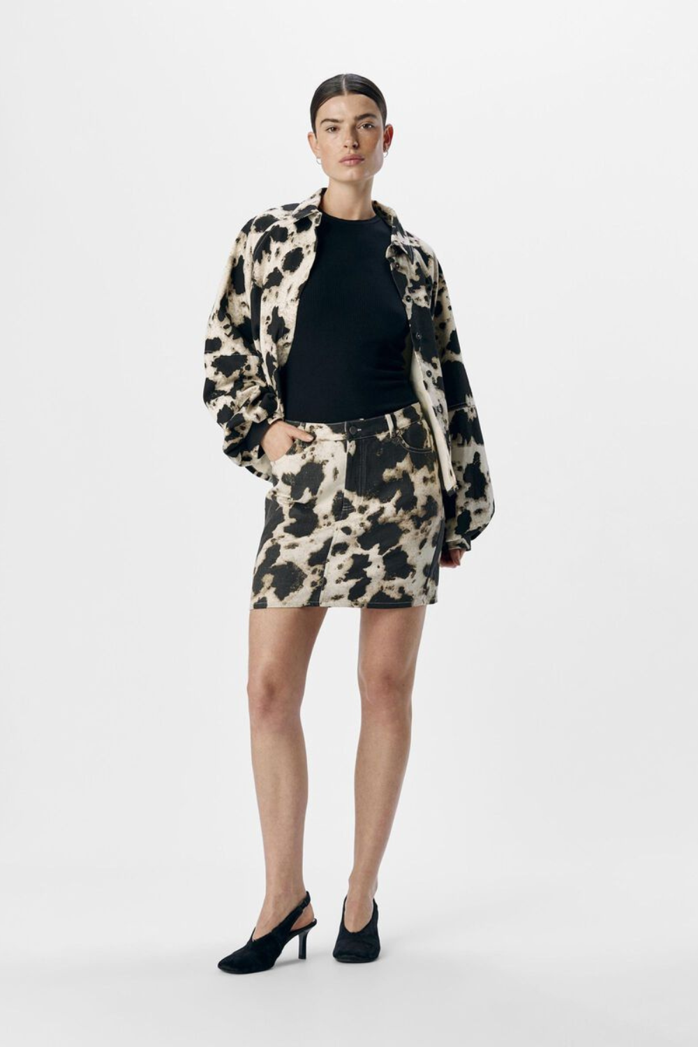 Objmontana MW Short Skirt - Black - Object