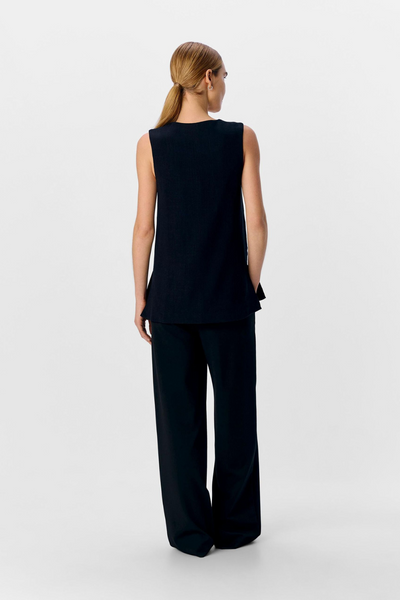 Objsanne Re Long Vest Div - Black - Object-3
