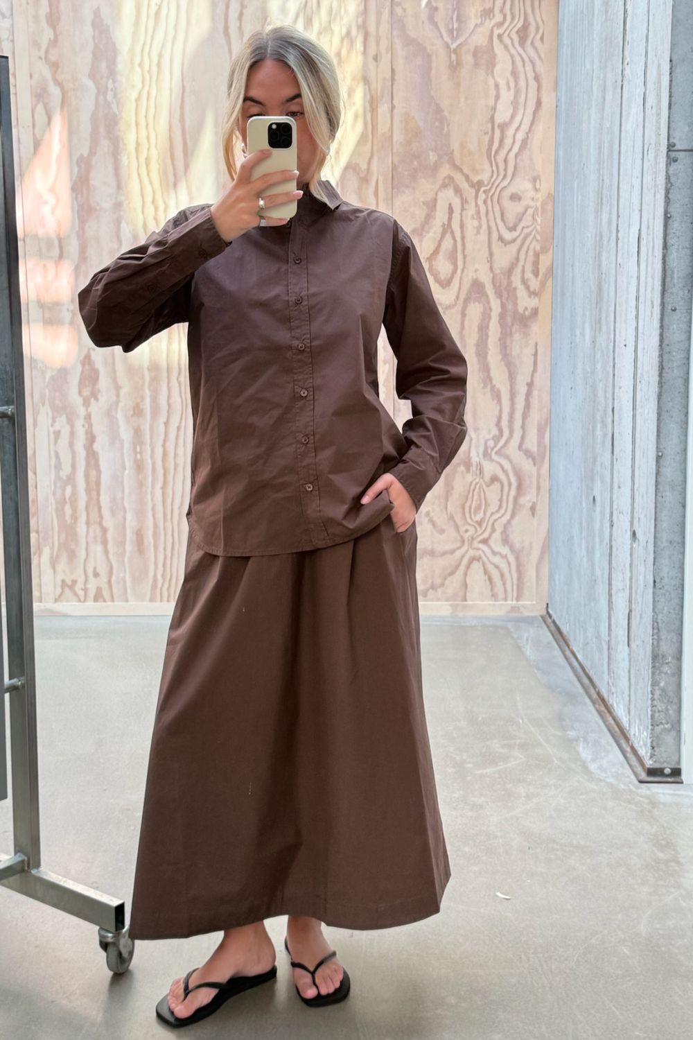 Olivia Skirt - Brown - byQNTS