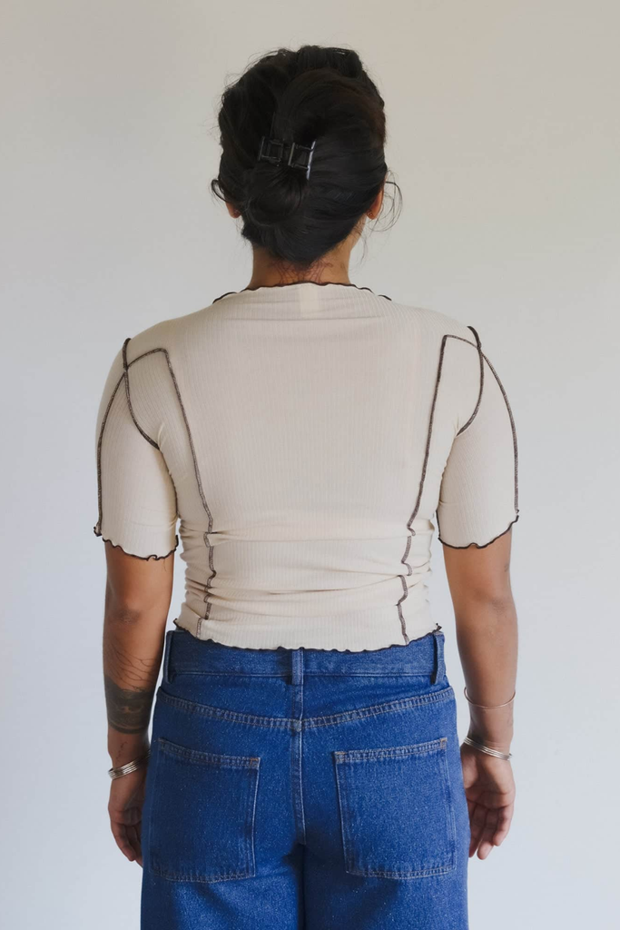 Omato 3/4 T-shirt - Dylan beige - Baserange