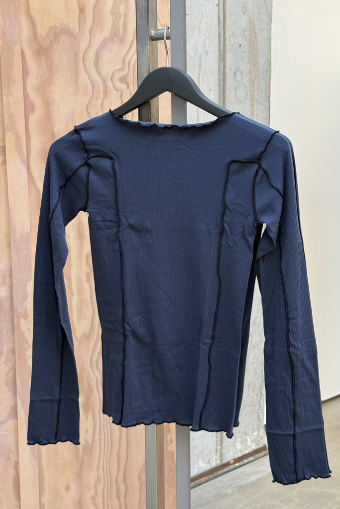 Omato Long Sleeve Tee - Preston Blue - Baserange