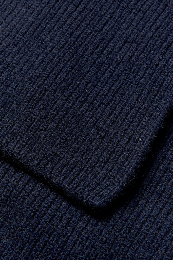 One Wool Freja Hooded Scarf - Sky Captain - Mads Nørgaard