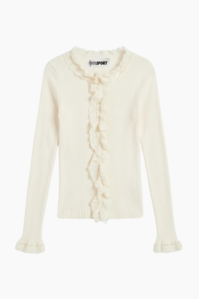 Cecilia Seamless Cardigan - Pristine - OpéraSPORT