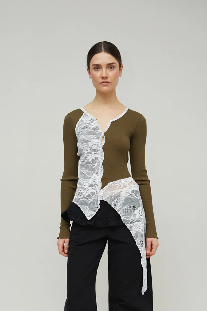 Constanza Seamless Top - Olive - OpéraSPORT