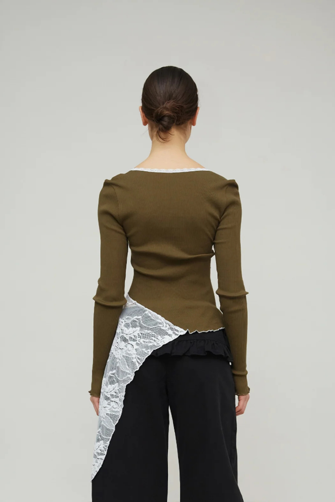 Constanza Seamless Top - Olive - OpéraSPORT