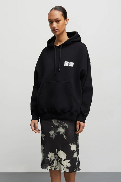 Organic Sweat Atlas Hoodie - Black - Mads Nørgaard-1