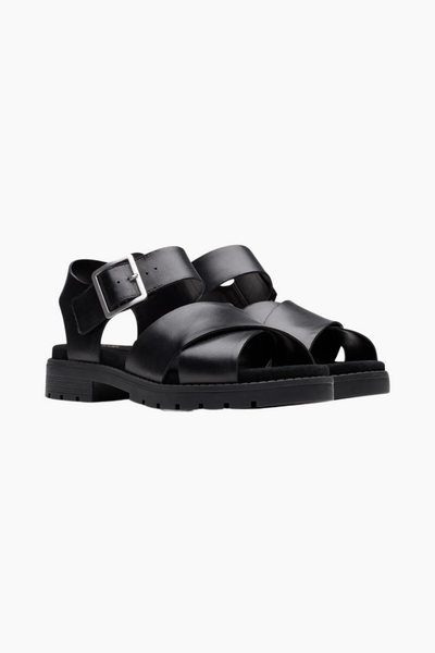 Orinoco Cross D - Black Leather - Clarks