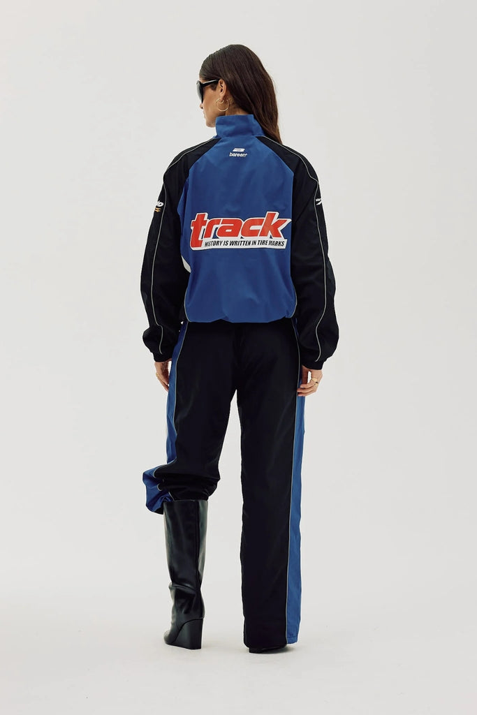 Oversize Track Jacket - Cobalt Blue - bareen