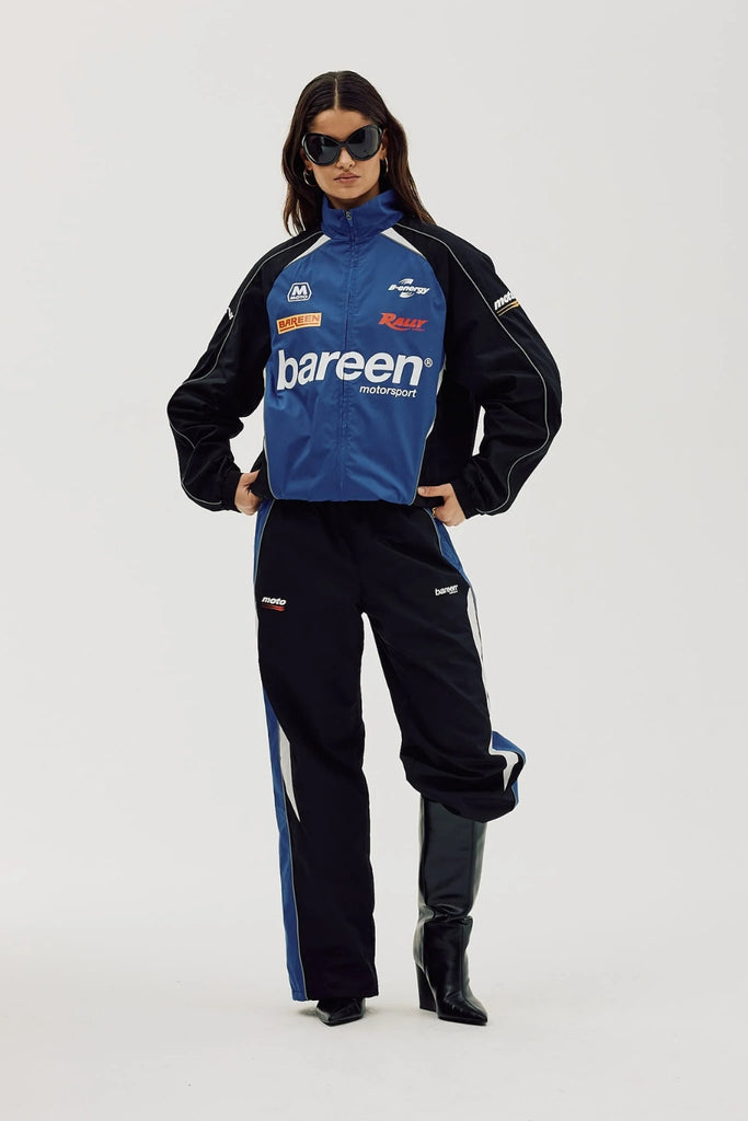 Oversize Track Pants - Cobalt Blue - bareen