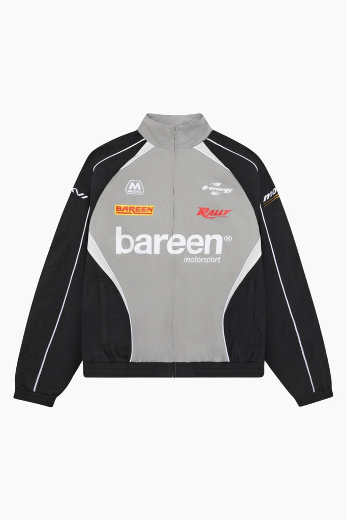 Oversize Track Jacket - Ghost Grey - bareen