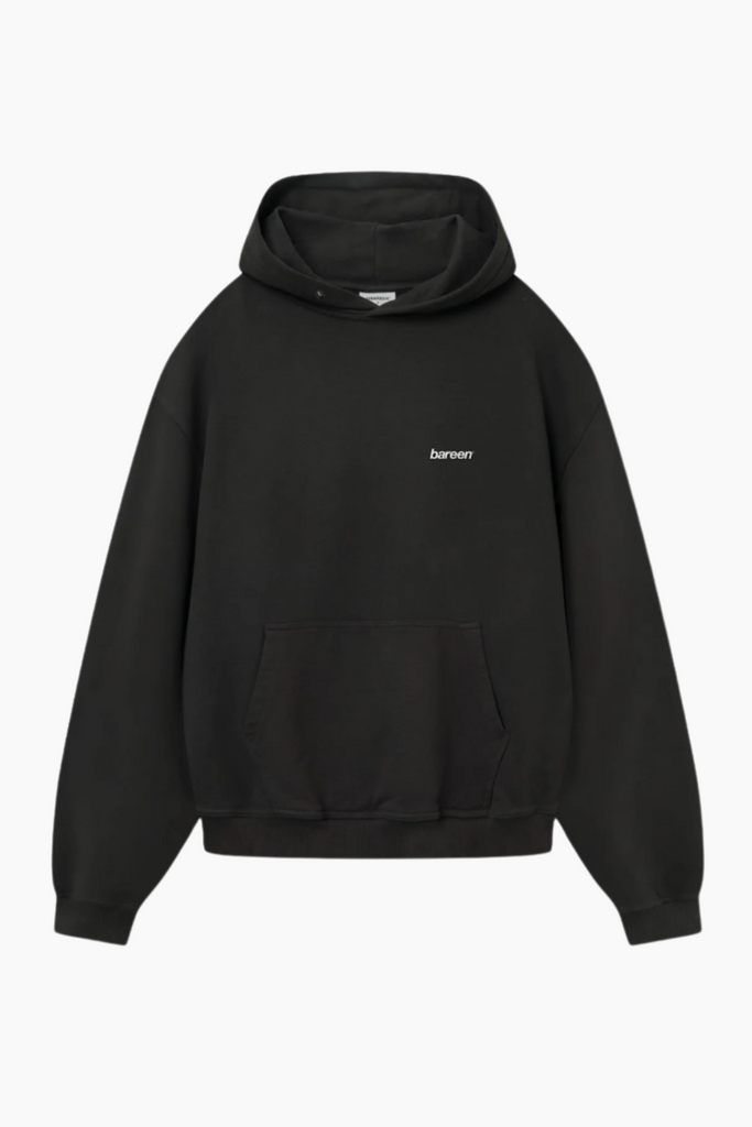 Oversized Hoodie Logo - Black - bareen