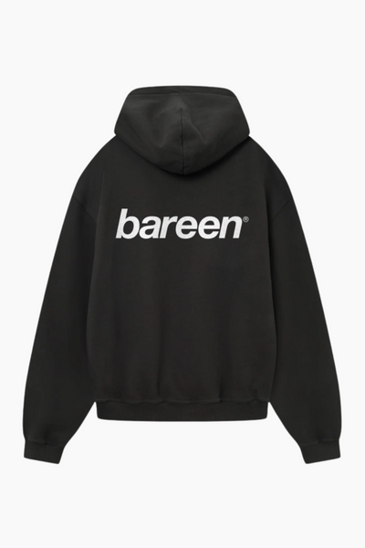 Oversized Hoodie Logo - Black - bareen