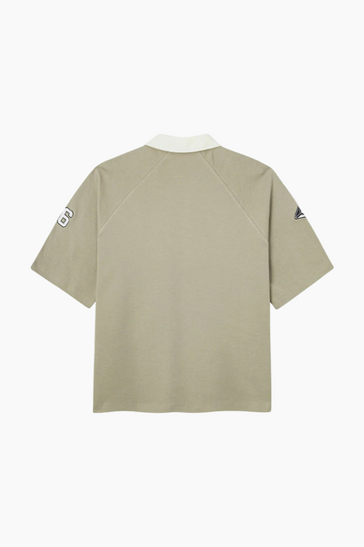 Oversized Polo Short Sleeve - Laurel Oak - bareen