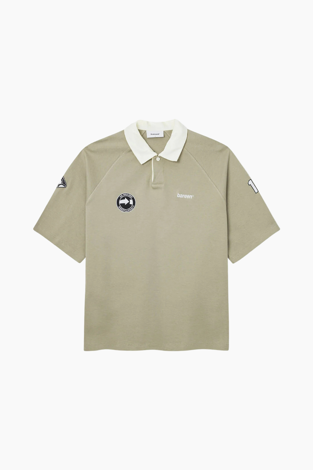 Oversized Polo Short Sleeve - Laurel Oak - bareen
