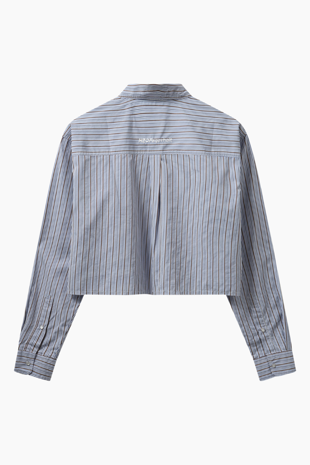 PJ Cropped Shirt - Blue Stripe - H2O Fagerholt-1