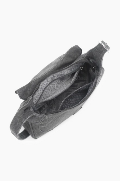 Thea Buckle Shoulder Bag - Pebble Grey - Silfen Studio