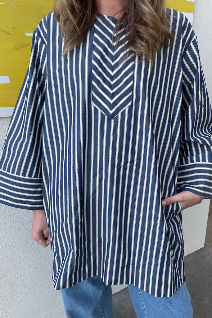 Abi Dress - Blue CPH Stripe - Baum und Pferdgarten