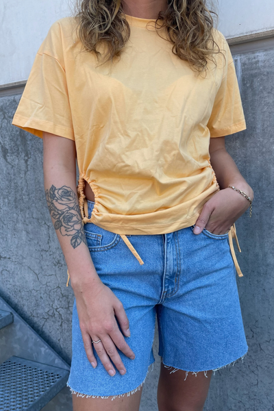 Main-BL Loop Tee - Buff Orange - Blanche