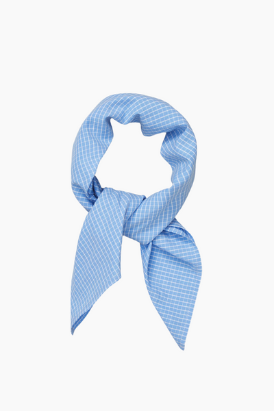 Charlie Scarf Check - Mix Blue - Aiayu