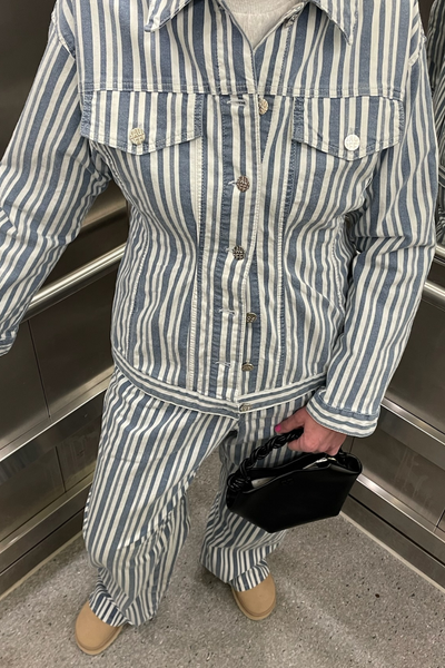 Billie Jacket - Striped Spring Denim - Baum und Pferdgarten