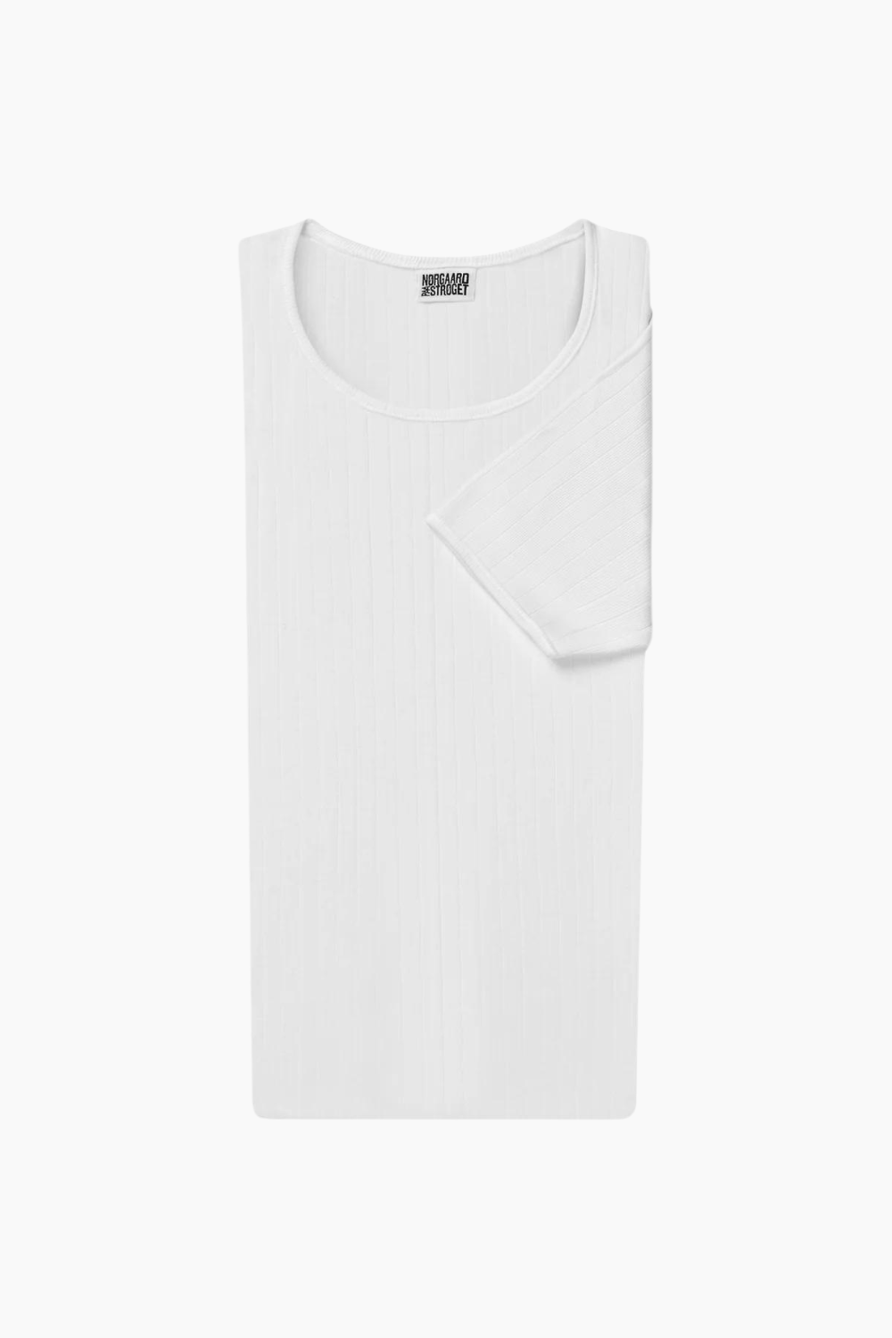 101 Short Sleeve Solid Color - White - Nørgaard på Strøget