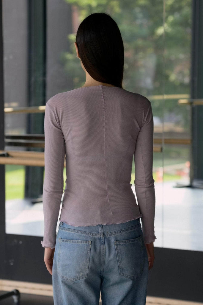 Pama Long Sleeve Tee - Verbe Purple - Baserange