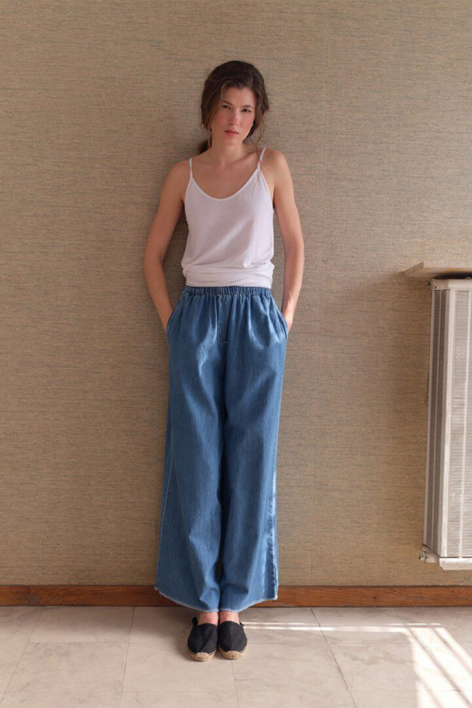 Pants Izeway - Medium Blue - American Vintage