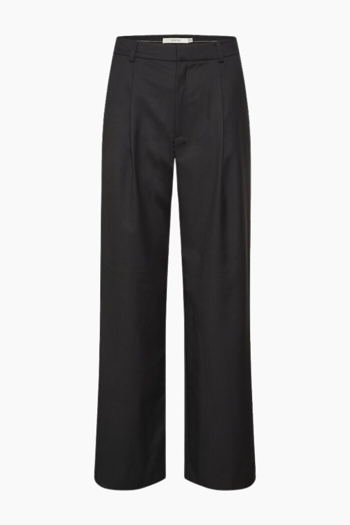 PaulaGZ MW Wide Pants - Black - Gestuz