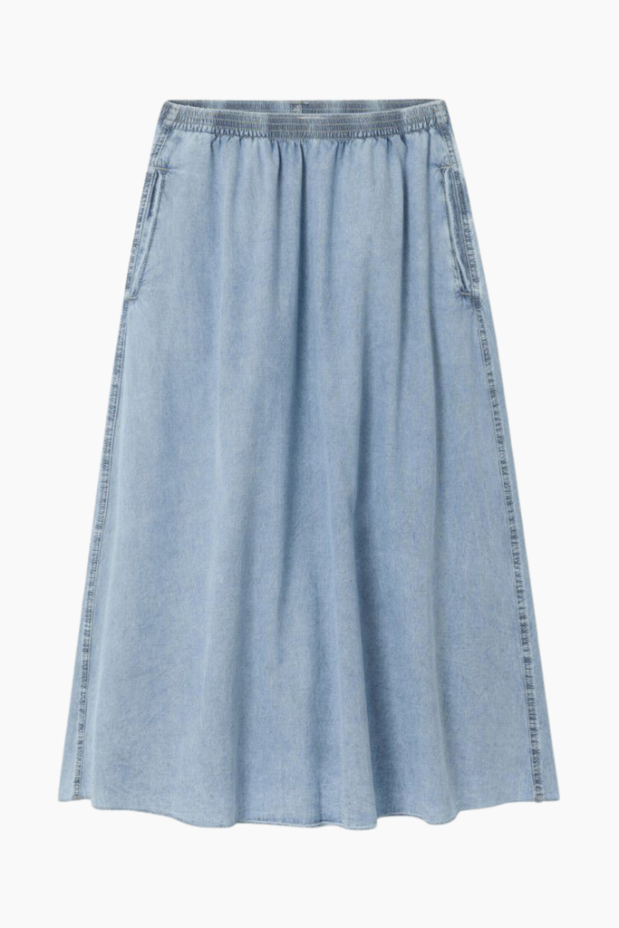 Paybou Women's Skirt - Blue Snow - American Vintage