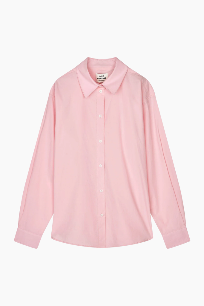 Peach Poplin Shelly Shirt - Pink - Mads Nørgaard