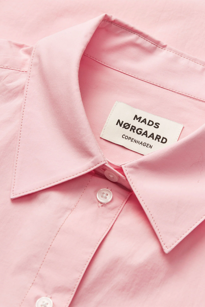 Peach Poplin Shelly Shirt - Pink - Mads Nørgaard