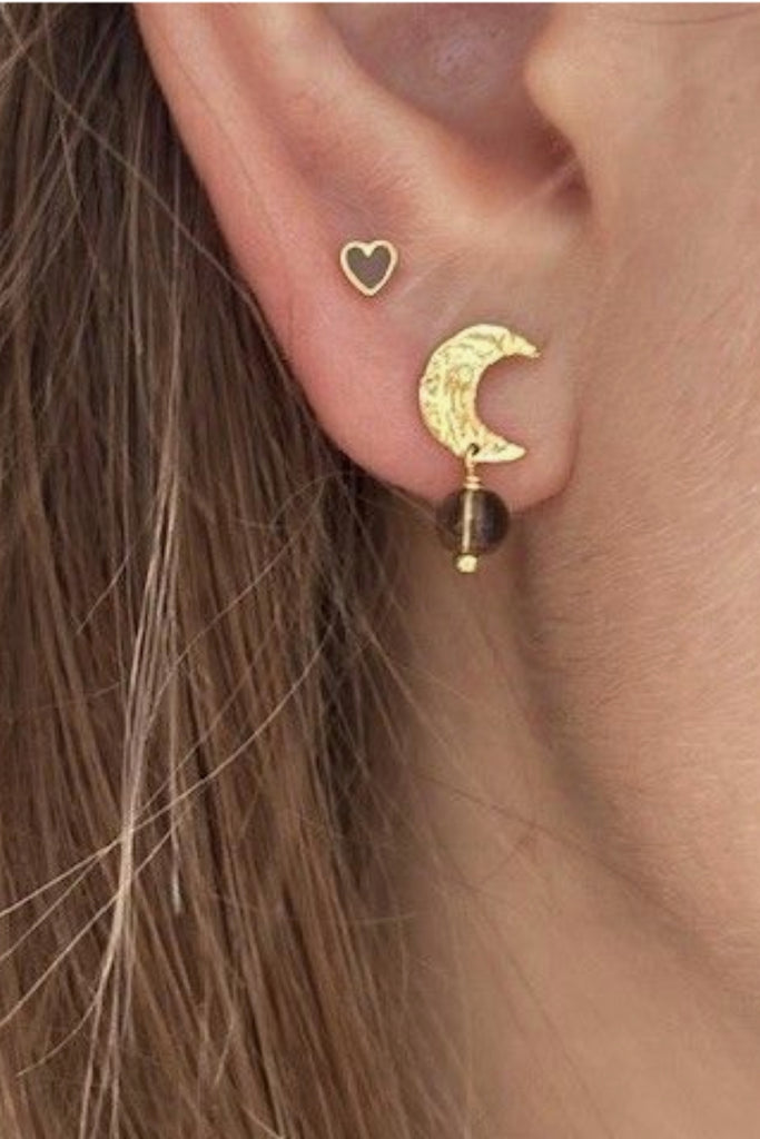 Petit Claire de Lune Earring - Mocha - Stine A