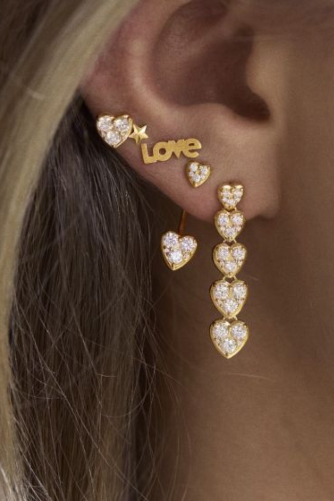 Petit J'adore Earring - Gold - Stine A