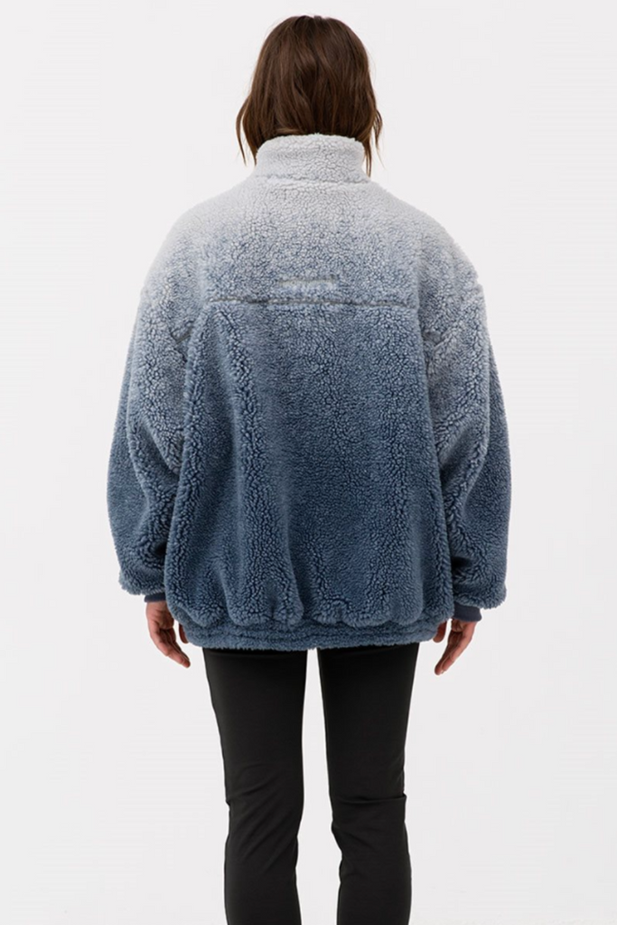 Piana Pile Jacket - Light Blue/Dark Blue - H2O Fagerholt