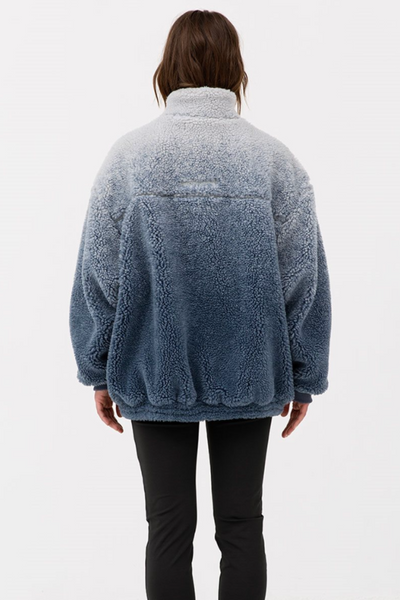 Piana Pile Jacket - Light Blue/Dark Blue - H2O Fagerholt
