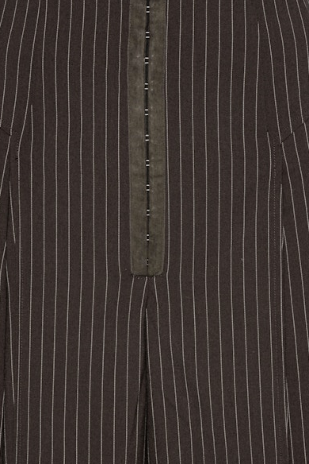 Pinstripe Wide Leg Pants - Chicory Coffee Comb - Rotate