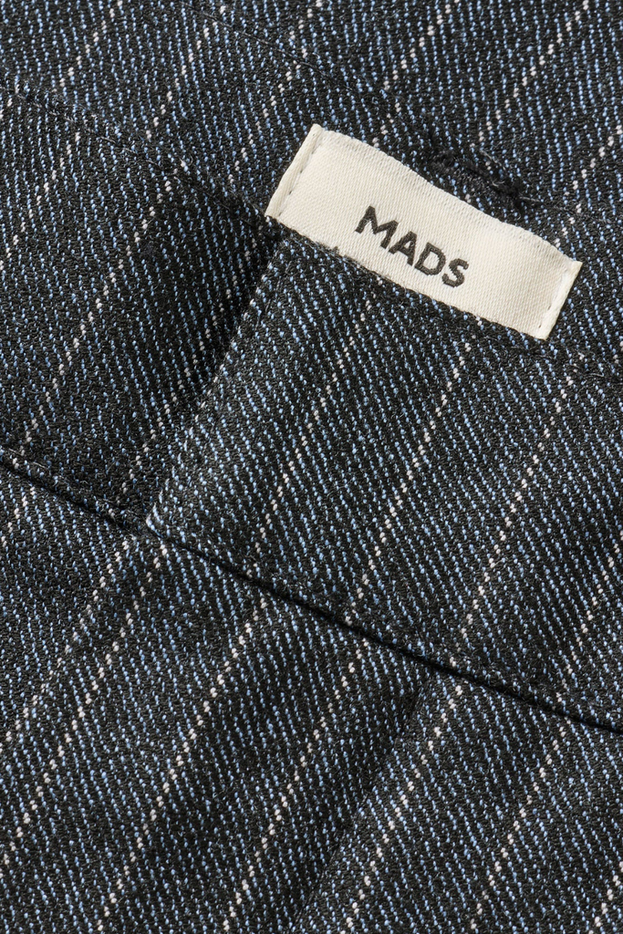 Pinstripe Melange Maria Pants - Parisian Night Melange - Mads Nørgaard